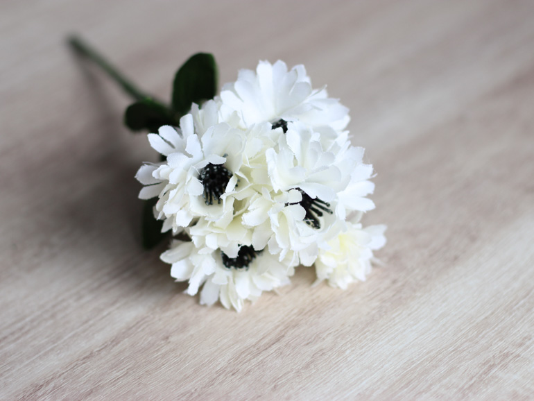 白いお花が密集したやぐるまブッシュのアップ